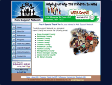 Tablet Screenshot of kidssupportnetwork.org